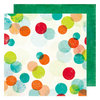 American Crafts - Color Kaleidoscope Collection - 12 x 12 Double Sided Paper - Pop Dots