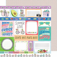 American Crafts - Stay Sweet Collection - 12 x 12 Double Sided Paper - Summer Love