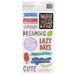 American Crafts - Stay Sweet Collection - Thickers - Foam - Blush Foil - Phrases and Icons - Roll With It