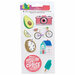 American Crafts - Stay Sweet Collection - Puffy Stickers with Embossed Accents