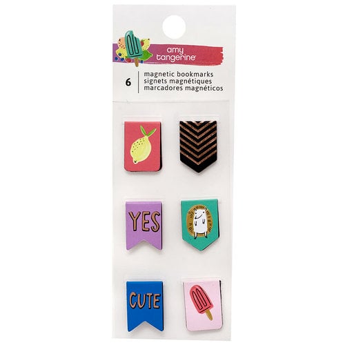 Amy Tangerine - Stay Sweet Collection - Tiny Magnetic Bookmarks with Foil Accents