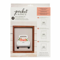 American Crafts - Details 2 Enjoy Collection - Pocket Frames Kit - 8 x 10 - Do-It-Yourself - Truck