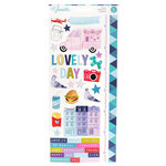 American Crafts - Sparkle City Collection - Cardstock Stickers with Foil Accents - Accent and Phrase