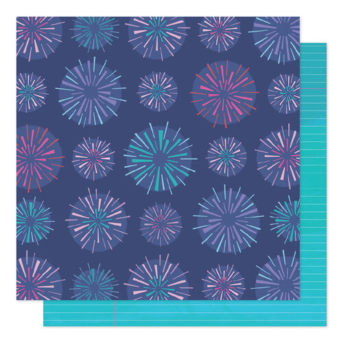 American Crafts - Sparkle City Collection - 12 x 12 Double Sided Paper - Sparkly Sky