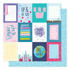 American Crafts - Sparkle City Collection - 12 x 12 Double Sided Paper - Dream Big