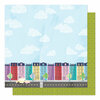 American Crafts - Sparkle City Collection - 12 x 12 Double Sided Paper - Painted Ladies