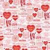 American Crafts - Love Collection - 12 x 12 Double Sided Kraft Paper - Many Splendored