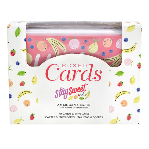 American Crafts - Stay Sweet Collection - Boxed Cards Set