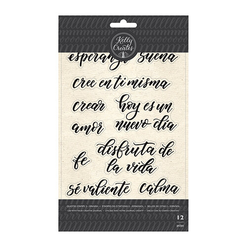 Kelly Creates - Clear Acrylic Stamps - Traceable - Quotes 2 - Spanish