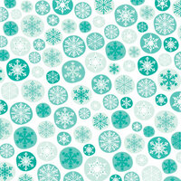 American Crafts - Dear Lizzy Christmas Collection - 12 x 12 Double Sided Paper with Glitter Accents - Snowy Sidewalks