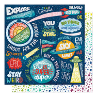 American Crafts - Field Trip Collection - 12 x 12 Double Sided Paper - Stay Curious