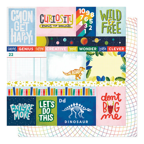 Shimelle Laine - Field Trip Collection - 12 x 12 Double Sided Paper - Hear Me Roar