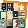 American Crafts - Wildflower and Honey Collection - 12 x 12 Double Sided Paper - Mingle