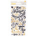 American Crafts - Wildflower and Honey Collection - Thickers - Phrases - Gold Foil