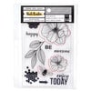 American Crafts - Wildflower and Honey Collection - Stamps and Die Set - Floral
