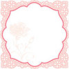 American Crafts - Dear Lizzy Enchanted Collection - 12 x 12 Lace Paper - Delicate Queen, CLEARANCE