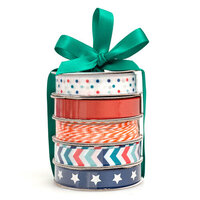 American Crafts - Premium Ribbon Spool - Patriotic - 5 Piece