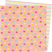 American Crafts - Slice Of Life Collection - 12 x 12 Double Sided Paper - My Cupcake