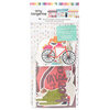 American Crafts - Slice Of Life Collection - Ephemera Pack With Glitter Accents