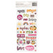 American Crafts - Slice Of Life Collection - Thickers - Phrase - Foam - Glitter