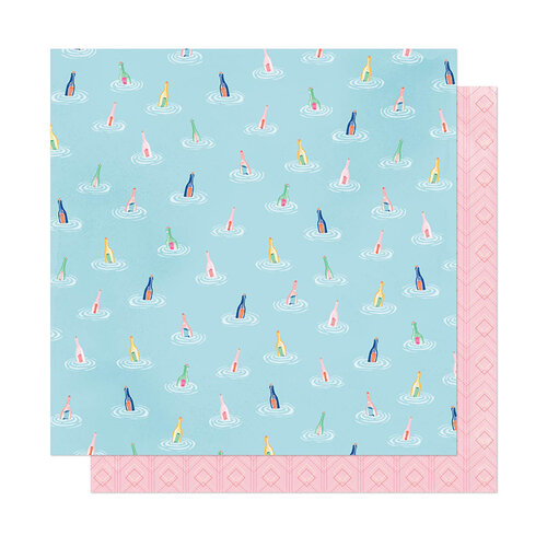 American Crafts - She's Magic Collection - 12 x 12 Double Sided Paper - Across The Sea