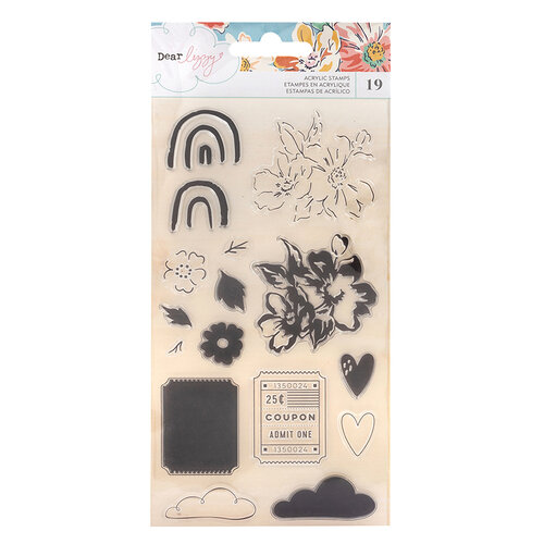 American Crafts - She's Magic Collection - Clear Acrylic Stamps