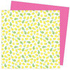 Damask Love - Write At Home Collection - 12 x 12 Double Sided Paper - Main Squeeze