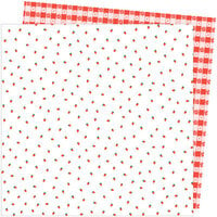 Amy Tangerine - Picnic in the Park Collection - 12 x 12 Double Sided Paper- Berry Sweet