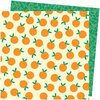 Amy Tangerine - Picnic in the Park Collection - 12 x 12 Double Sided Paper- You're Peachy