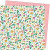 Amy Tangerine - Picnic in the Park Collection - 12 x 12 Double Sided Paper- Petaluma Petunia