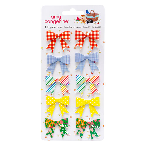 American Crafts - Picnic in the Park Collection - Paper Bows Stickers