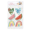 Amy Tangerine - Picnic in the Park Collection - Shaker Stickers - Iridescent Glitter