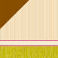 American Crafts - Amy Tangerine Collection - 12 x 12 Double Sided Stitched Paper - In Stitches
