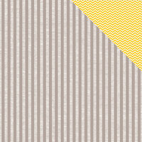 American Crafts - Amy Tangerine Collection - 12 x 12 Double Sided Paper - Oh Happy Grey