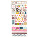 American Crafts - Slice Of Life Collection - Cardstock Stickers With Glitter Accents