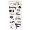 Amy Tangerine - Slice Of Life Collection - Clear Acrylic Stamps