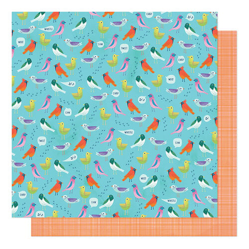 American Crafts - Never Grow Up Collection - 12 x 12 Double Sided Paper - Dawn Chorus