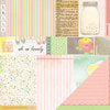 American Crafts - Dear Lizzy Neapolitan Collection - 12 x 12 Double Sided Paper - Cheerful Notes