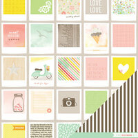American Crafts - Dear Lizzy Neapolitan Collection - 12 x 12 Double Sided Paper - Dreamy Days