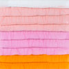 American Crafts - Dear Lizzy Neapolitan Collection - 12 x 12 Stitched Ruffled Crepe Paper - Sun Kissed
