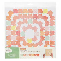 American Crafts - Dear Lizzy Neapolitan Collection - Flutterbys - Stitched Paper Garland - Whimsical Whirl Butterflies