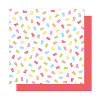 Dear Lizzy - Here and Now Collection - 12 x 12 Double Sided Paper - Candy Girl