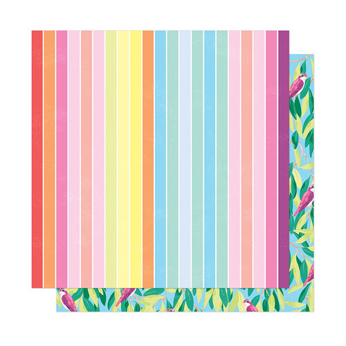 Dear Lizzy - Here and Now Collection - 12 x 12 Double Sided Paper - Summer Vibes
