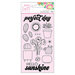 American Crafts - Here and Now Collection - Clear Acrylic Stamps