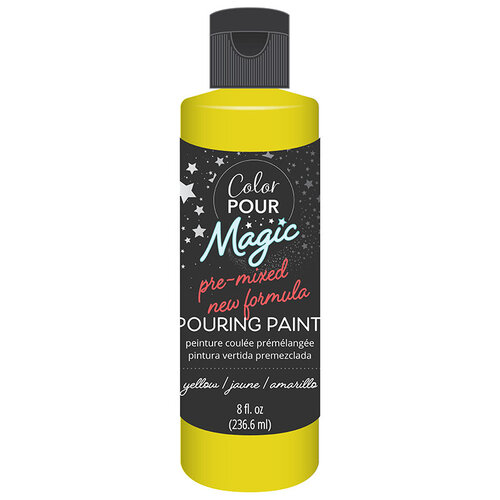 American Crafts - Color Pour Magic Collection - Pre-Mixed Pouring Paint - Yellow