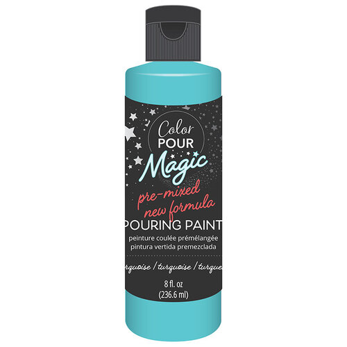 American Crafts - Color Pour Magic Collection - Pre-Mixed Pouring Paint - Turquoise