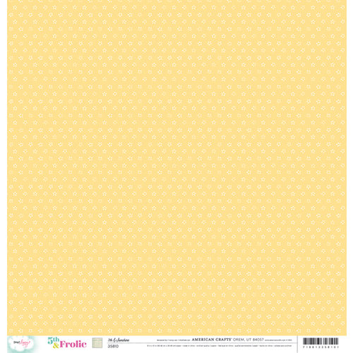 American Crafts - Dear Lizzy 5th and Frolic Collection - 12 x 12 Double Sided Paper - 7th and Sunshine