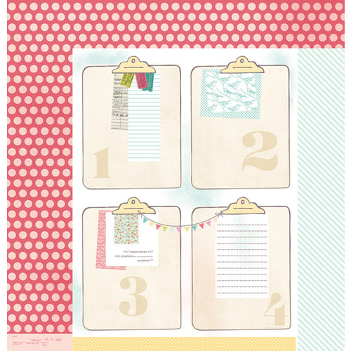 American Crafts - Dear Lizzy 5th and Frolic Collection - 12 x 12 Double Sided Paper - 2nd and Oak