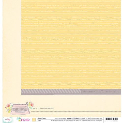 American Crafts - Dear Lizzy 5th and Frolic Collection - 12 x 12 Double Sided Paper - Autumn Avenue