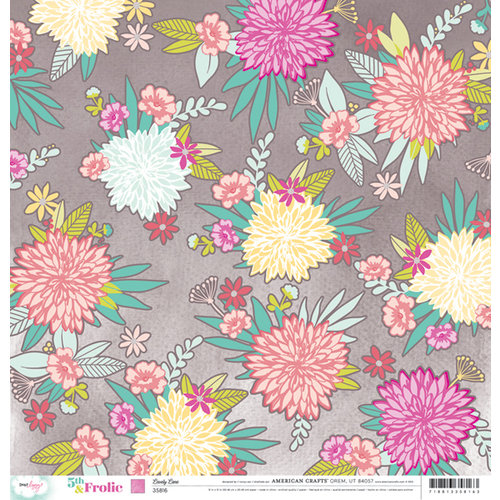 American Crafts - Dear Lizzy 5th and Frolic Collection - 12 x 12 Double Sided Paper - Lovely Lane